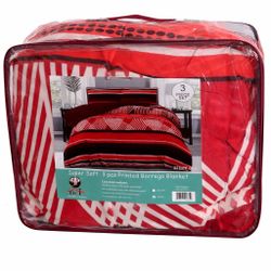Super Soft 3 Pcs Printed Borrego Blanket 
