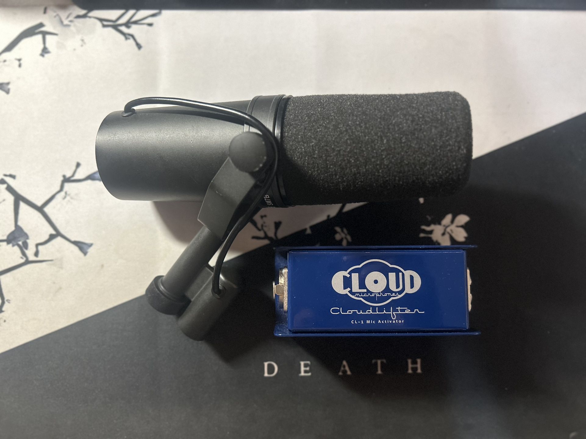 Shure SM7B Dynamic Vocal Microphone and Cloudlifter CL-1 Preamplifier