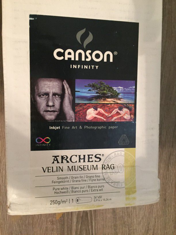 36" Canson Photo Paper Roll 100% Cotton Rag


