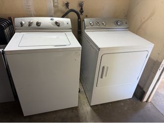 GE electric washer & gas dryer