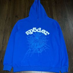 π₯ Sp5der Web Hoodie β Royal Blue Streetwear Essential π₯