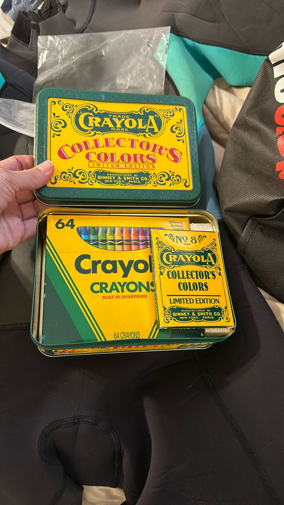 1991 Crayola Crayons In Tin