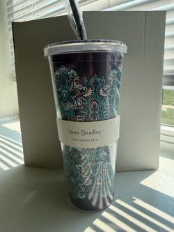 Vera Bradley Travel Tumbler 24 oz