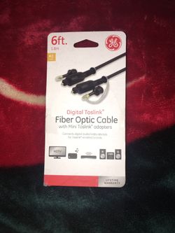 GE 6ft Fiber Optic Cable
