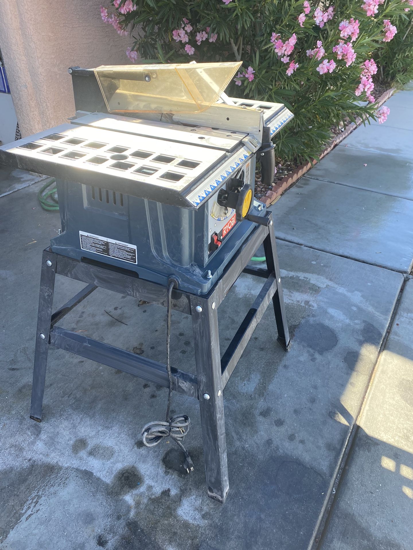 Ryobi 10-Inch Table Saw with Stand – Great Condition – $80