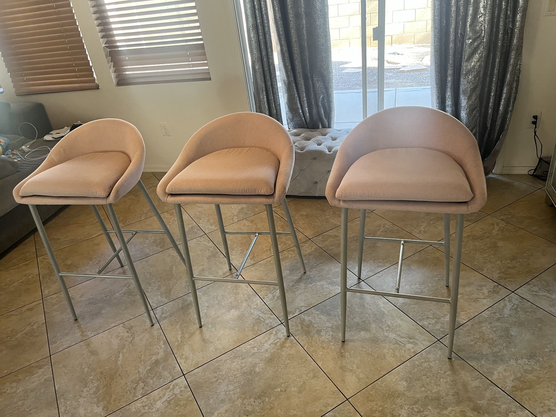 Blush Colored Bar Stools