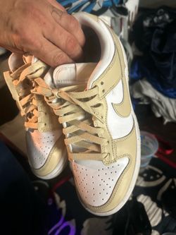 Nike Dunk Low White Tan Sneakers