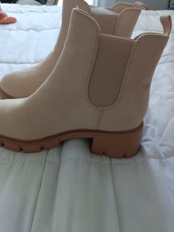 Brand new ZBY suede beige boots