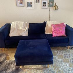 Sabai Blue velvet Couch