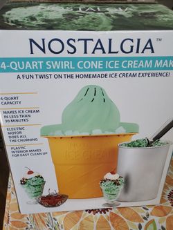 BNIB Nostalgia Ice Cream Maker
