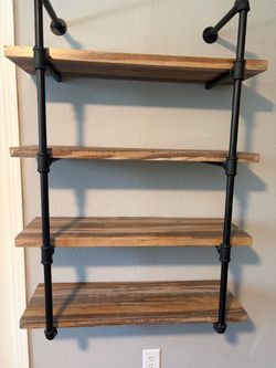 Wall mounted shelves