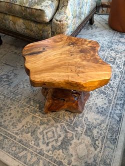 Cedar Stump Stool 14” High