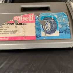 CAMPBELL TIRE SNOW TRACTION CABLES LIKE NEW