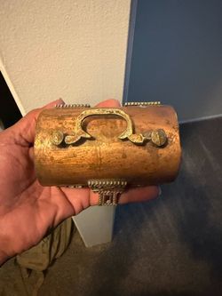 Small copper jewelry box