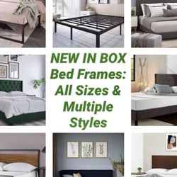 NEW IN BOX BED FRAMES & PLATFORM BED FRAMES