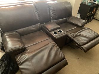 Leather sofas