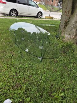 Glass coffee table