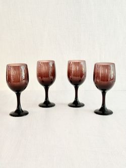 Vintage Libbey Premier Amethyst Stemware