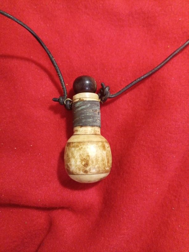 Vintage African Bone Snuff Container