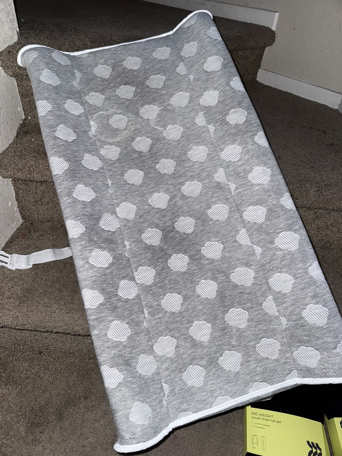 Jool Baby Soft Changing Pad + Washable Cover, Non-Slip - Fits Standard Changing Tables & Dressers (Gray)