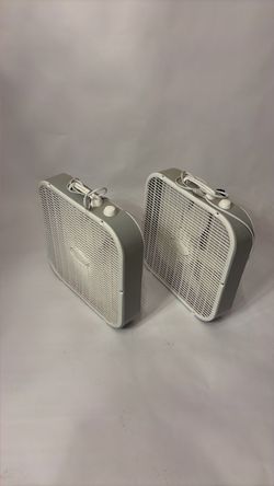 Lasko box fans. Sold as set of two