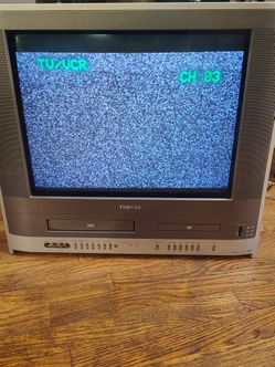 Toshiba MW20FP3 20" Combo DVD/ VCR/ CRT TV/Media SD card slot - AS IS For Parts