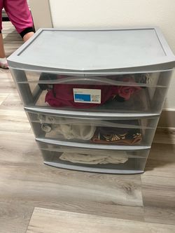Gray Drawer Unit