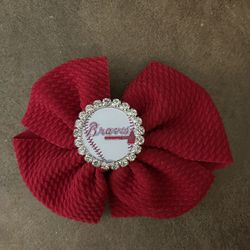 Atlanta Braves Hair Bow 