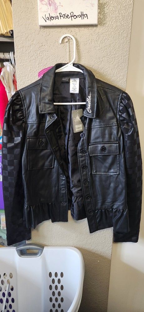 Cruella Leather Jacket Size MEDIUM New 