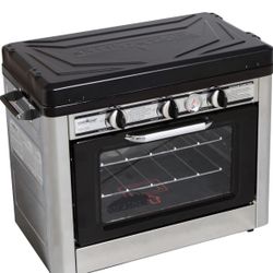 Camp Chef Outdoor Camp Oven, Black/Silver, 31" H x 24" W x 18" 