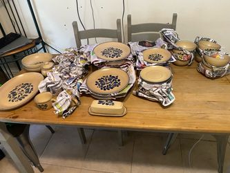 Dinnerware plates cups etc
