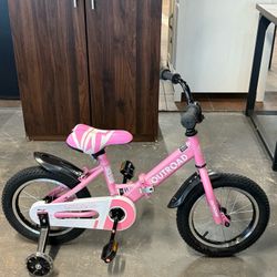 🔥Special Discount 🔥14-inch toddler bicycle with training wheels, foldable/classic style, suitable for children aged 3-6 (pink)💰35$  Decatur Locatio