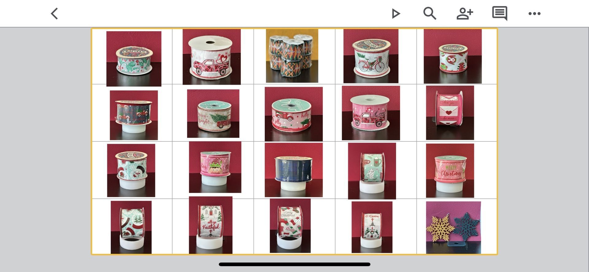 Christmas & Valentine Wired Ribbon