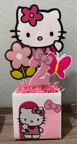 Hello kitty birthday party centerpieces