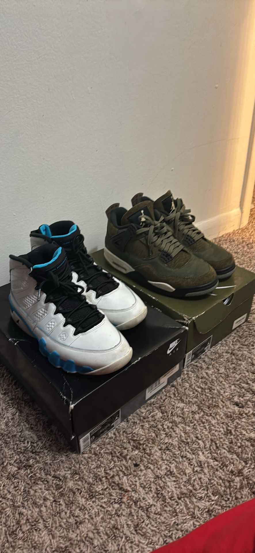 Air Jordan Powder Blue 9s & Air Jordan 4
