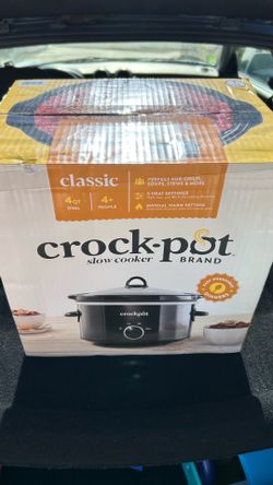 Crockpot 4-Quart Classic Slow Cooker, Black