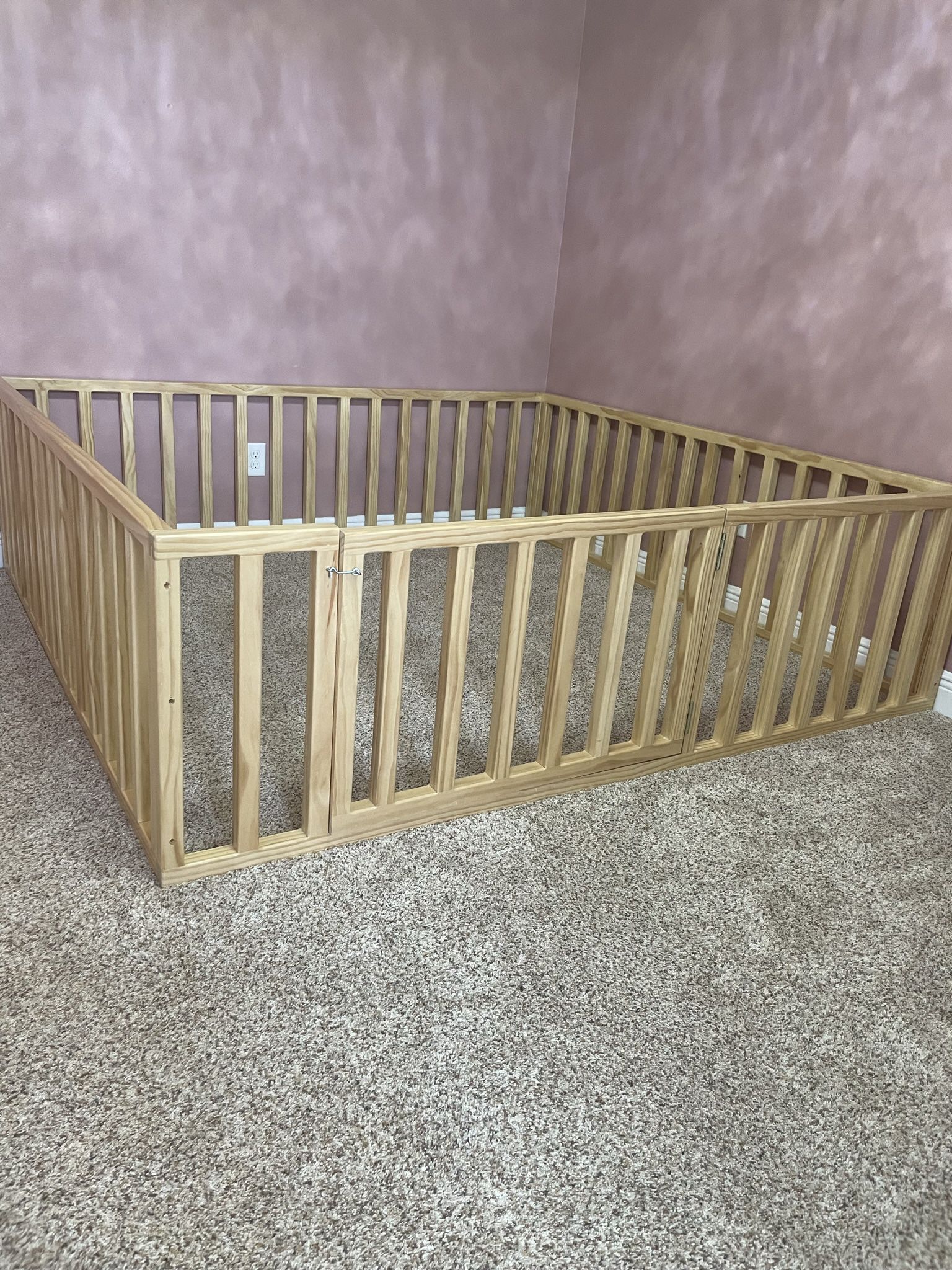 Custom Montessori Style Floor Bed/Gate
