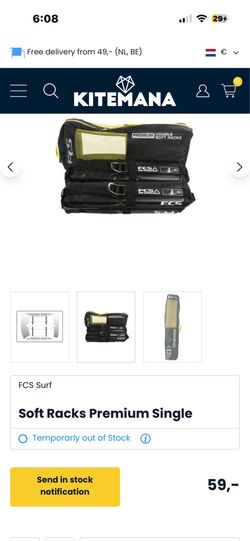 FCS SUP Paddle Board Single Rack