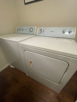 Amana dryer and washer for sale