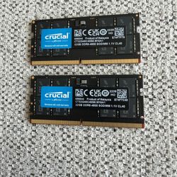 64GB Crucial DDR5 Laptop RAM Kit (2x32GB) - 4800MHz CL40 - LIKE NEW