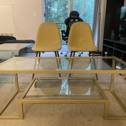 Nice Set Of Chairs and Glass Table