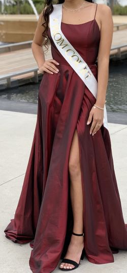 Formal Prom Dress Evening Gown Burgundy Wine Red 00 Small 