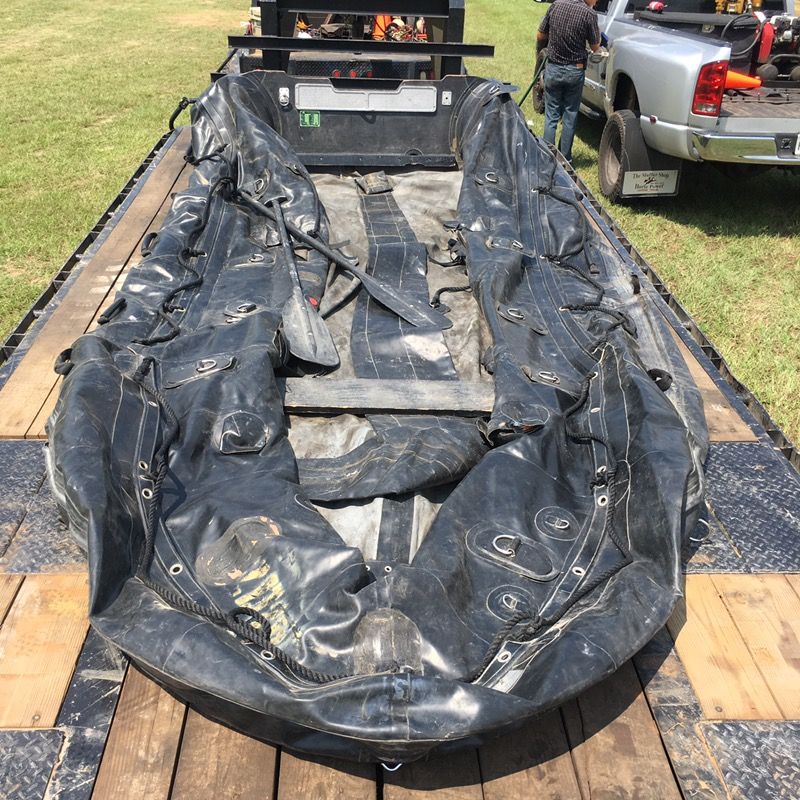 Military Zodiac F-530 inflatable assault boat