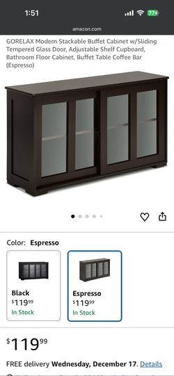 Modern Stackable Buffet Cabinet 