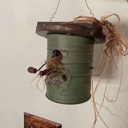 Country Found Art Bird House Decoration 