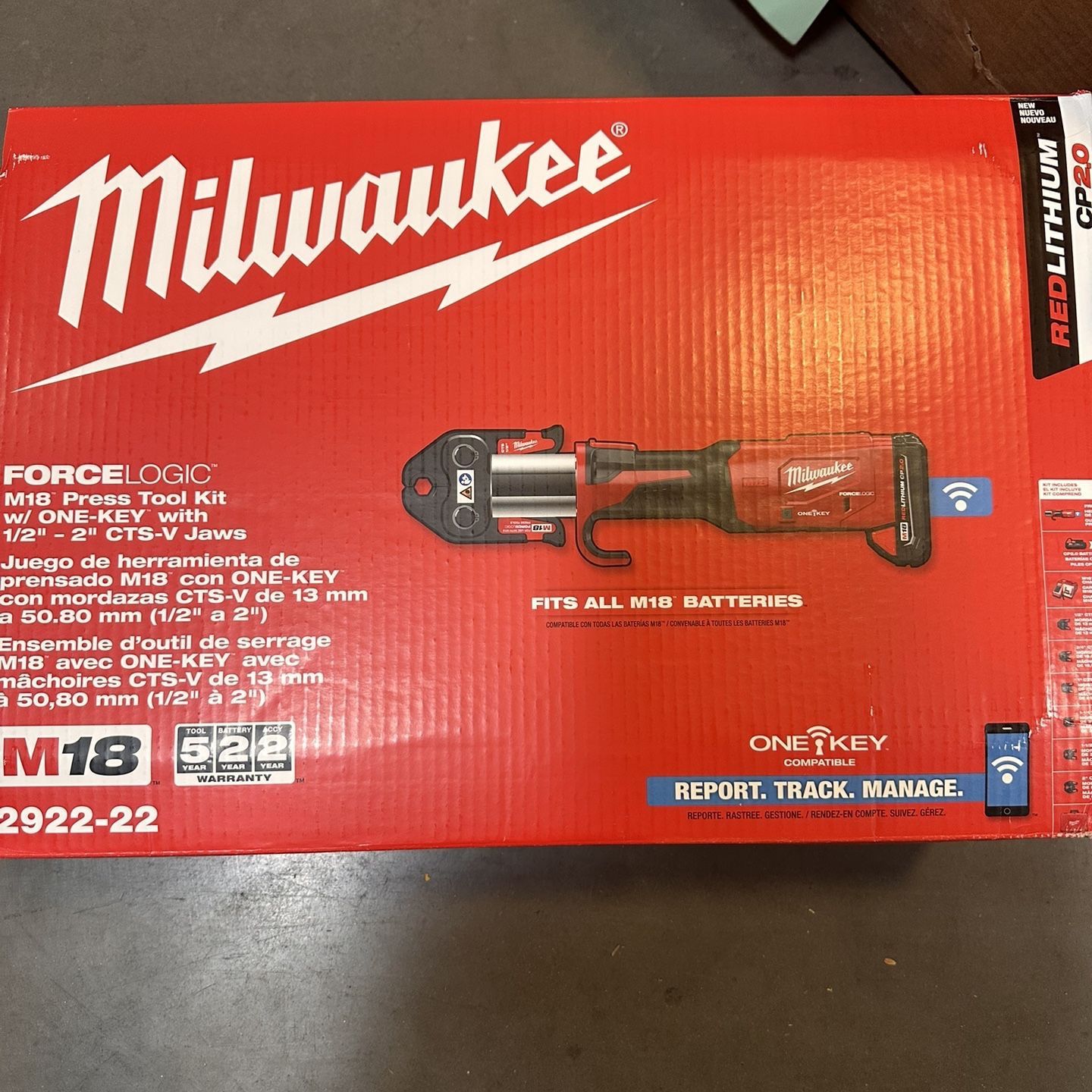 Milwaukee 2922-22 M18 Force Logic Press Tool Kit