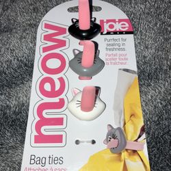 Joie Meow Bag Ties, Set of 3