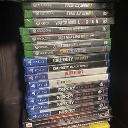 PS4, Xbox One, & PS2 Video Games 