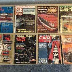 Vintage 1960’s Car Magazines. (road And Track-car Life-motor Trends-auto Sports-car And Driver)