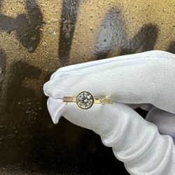14k Round CZ Ring 